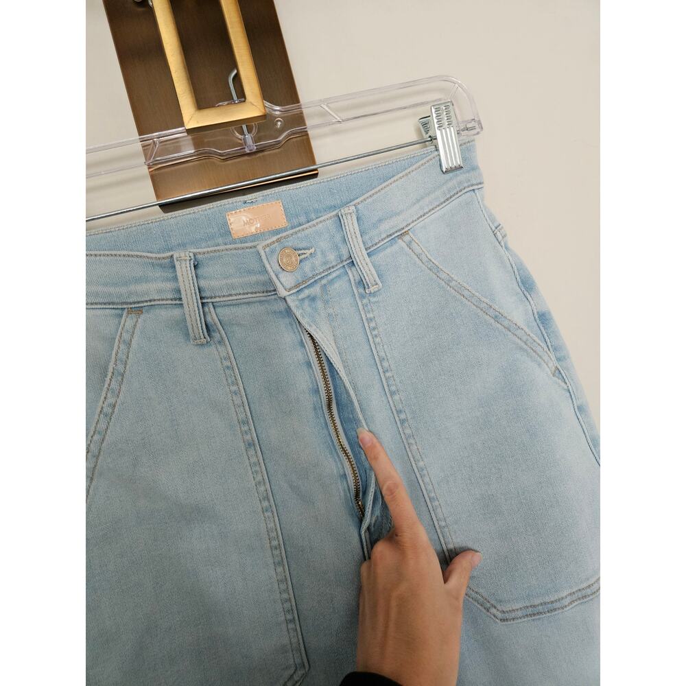 Mother Denim Women's The Wrapper Patch Springy Ankle Jeans Chill Pill Size 26 - Picture 8 of 16